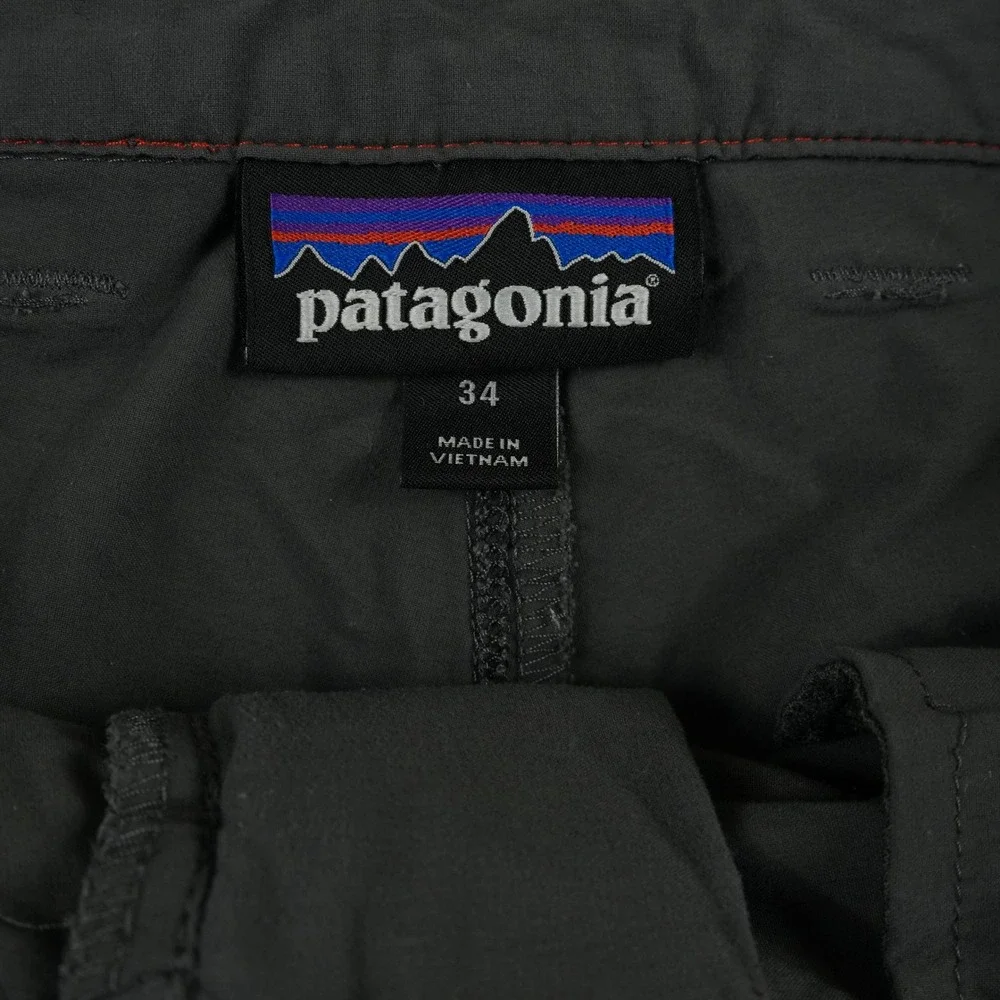 Patagonia Quandary Pants Mens 35 Gray Hiking Outdoor Stretch Lightweight 55180‎